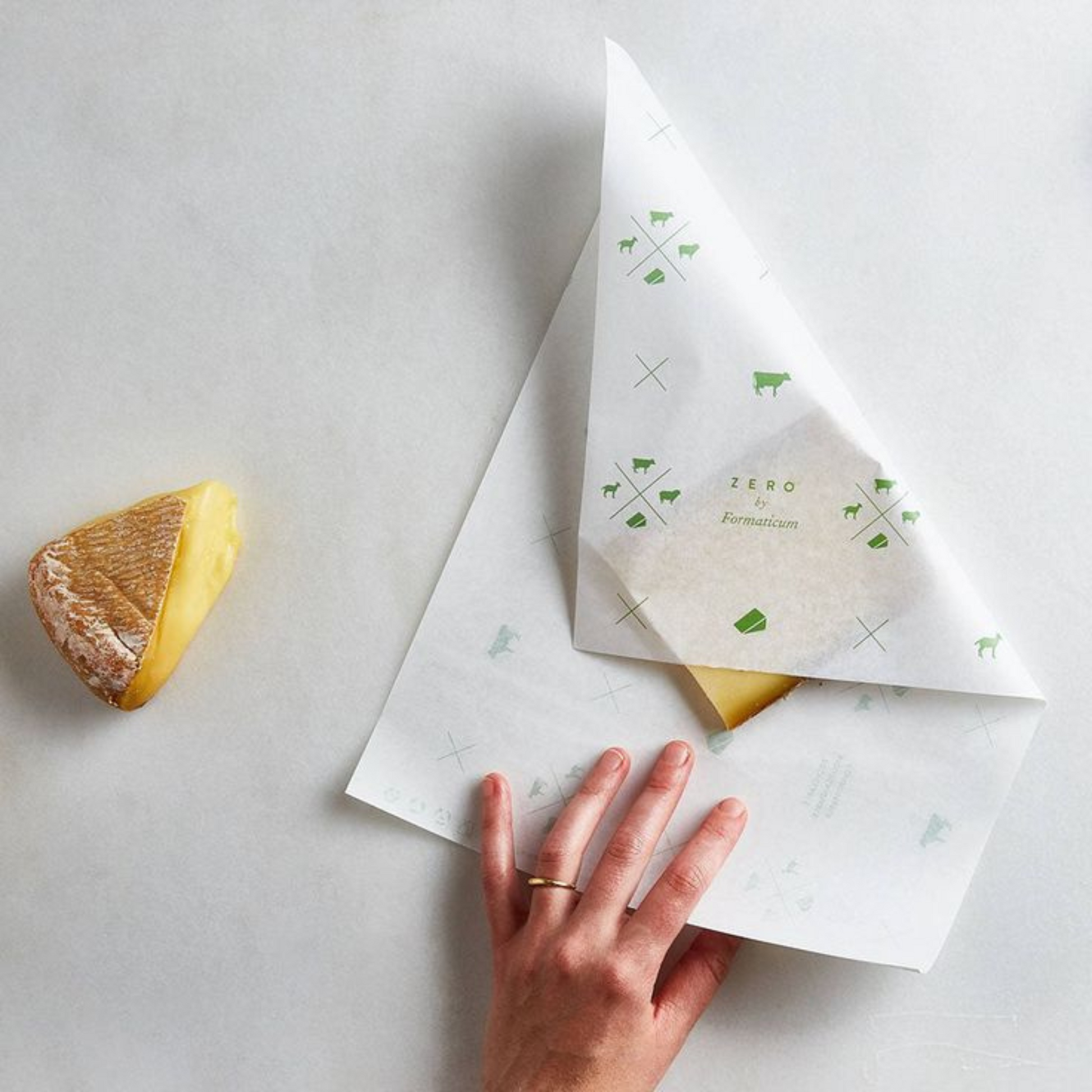 Cheese wrap sheets with custom branding