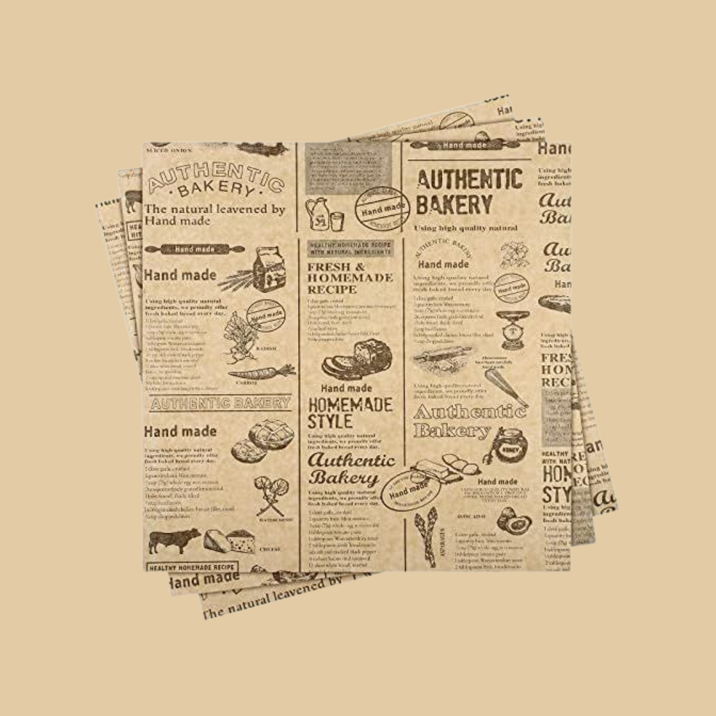 Printed parchment paper sheets for restaurant branding – USA & Canada
