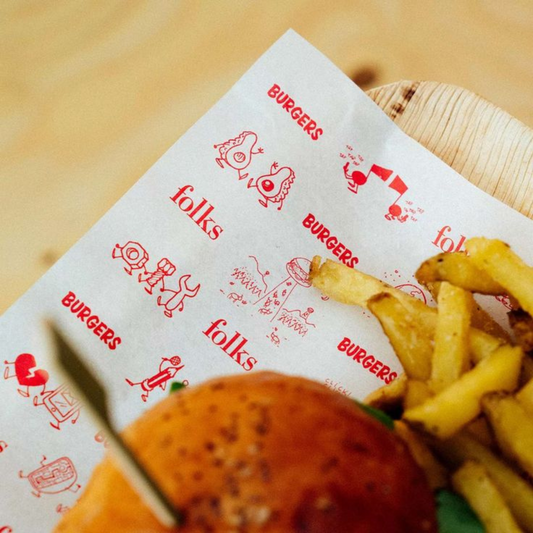 Grease proof custom butter paper used for food wrapping