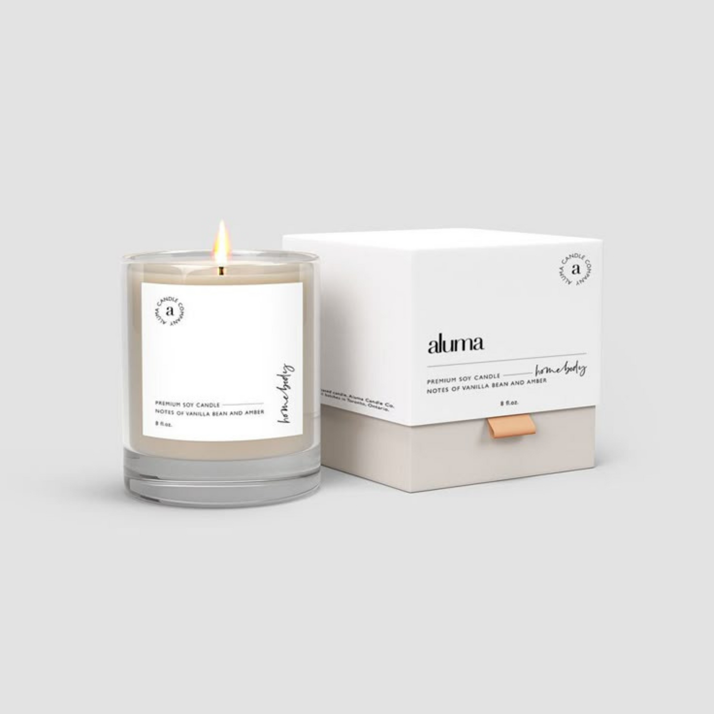 Luxury two piece candle box with offset printing