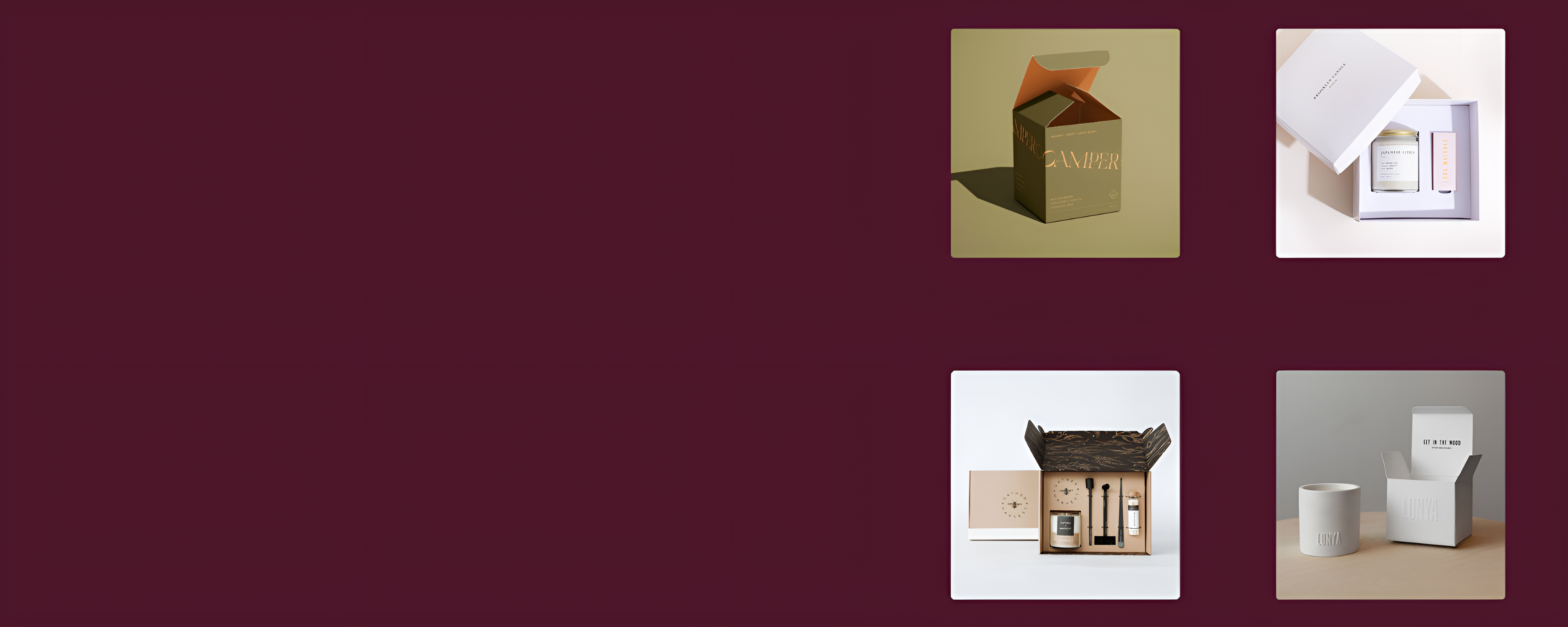 Custom candle boxes by Custapack, featuring elegant designs and premium materials for a luxurious unboxing experience.