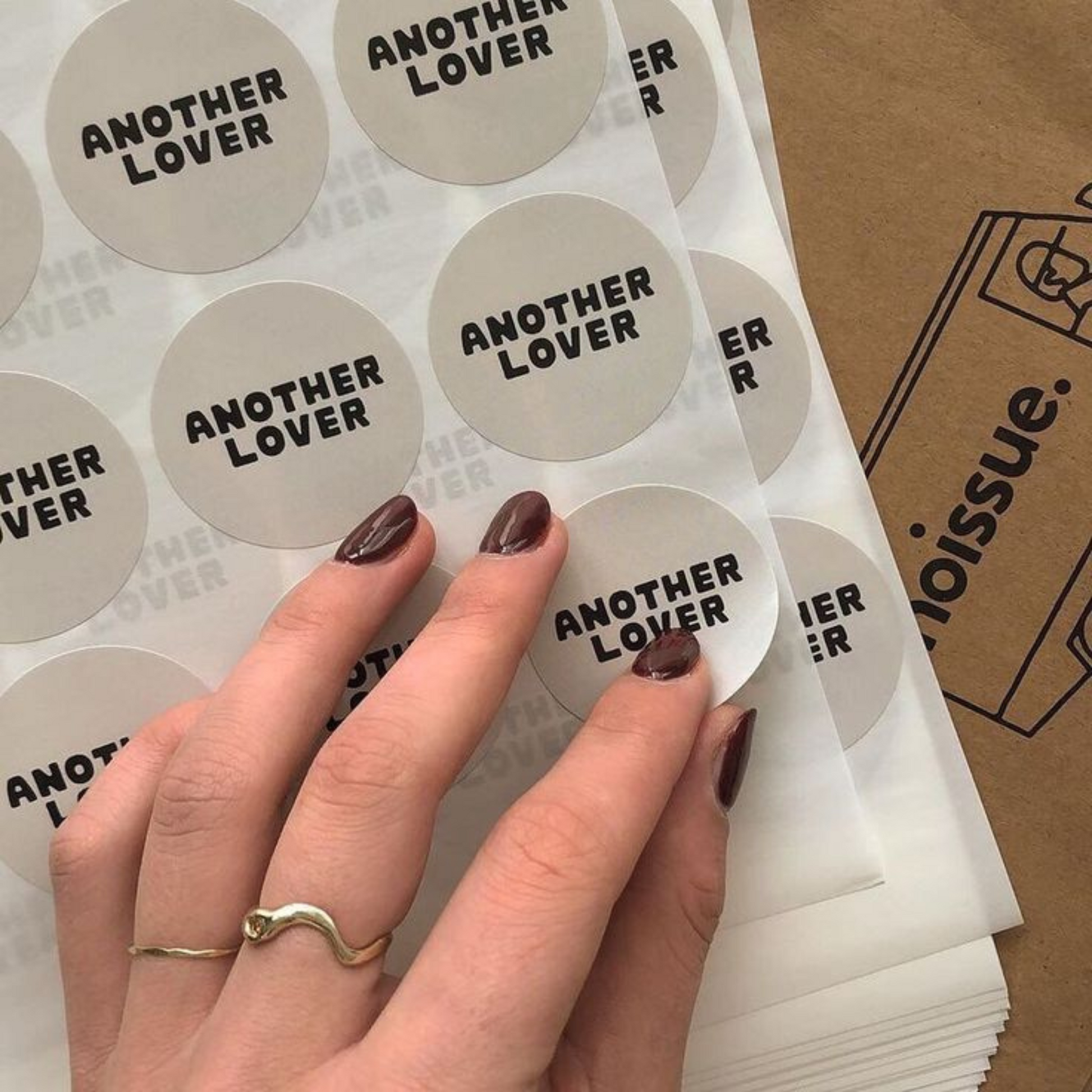 Personalized logo stickers designed for business marketing