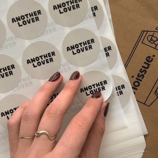 Personalized logo stickers designed for business marketing
