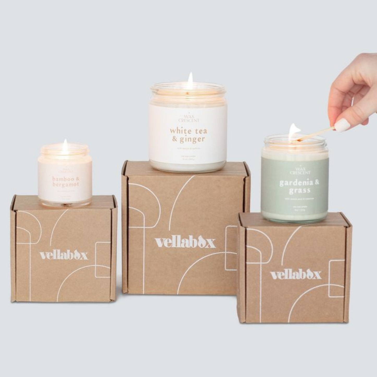 Subscription Eco-friendly boxes for multiple candles 