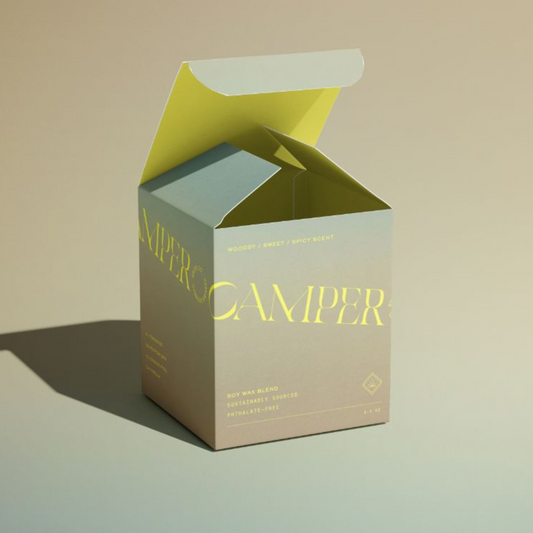 custom cardboard candle box for retail use.