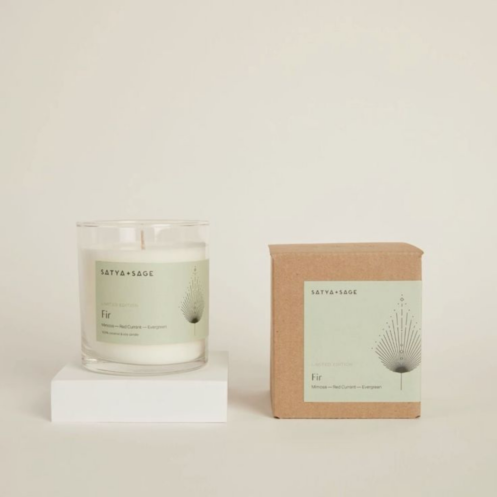 Eco-friendly kraft packaging for handmade soy candle