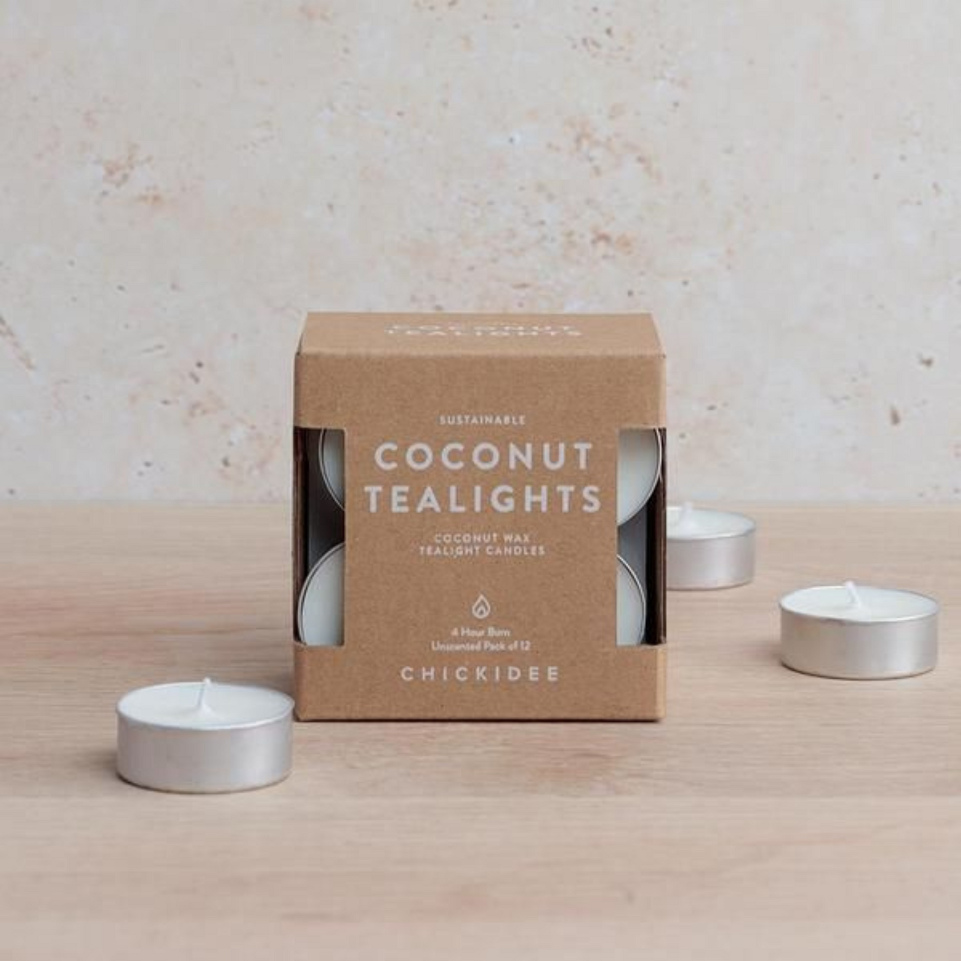 Eco-friendly kraft candle box with minimalist logo