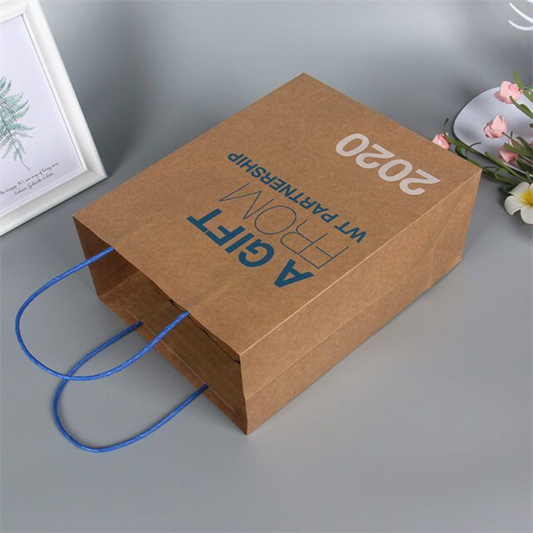 Custom eco-friendly twisted paper bags from custapack