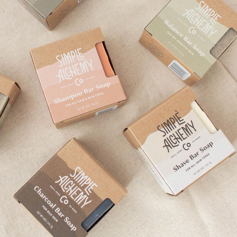 Custom printed eco friendly soap boxes with branding for organic and handmade soap products.