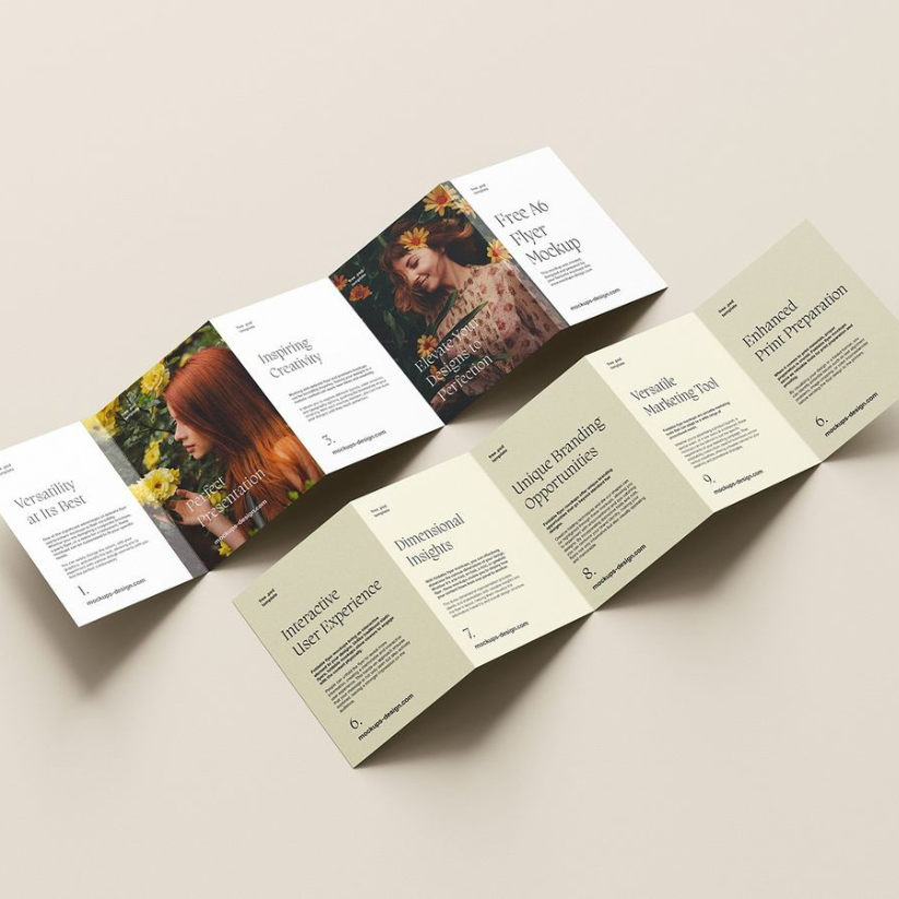 Custom folded cards used for brand packaging inserts and business presentation in USA.
