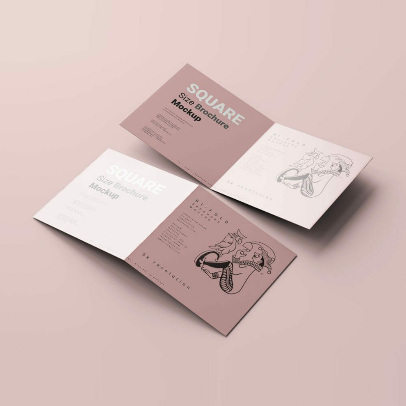 Custom folded cards with logo design and branding for USA businesses.