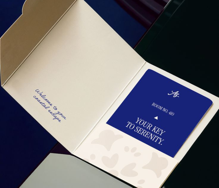 Premium quality printing on custom folded brand cards with sharp finish.