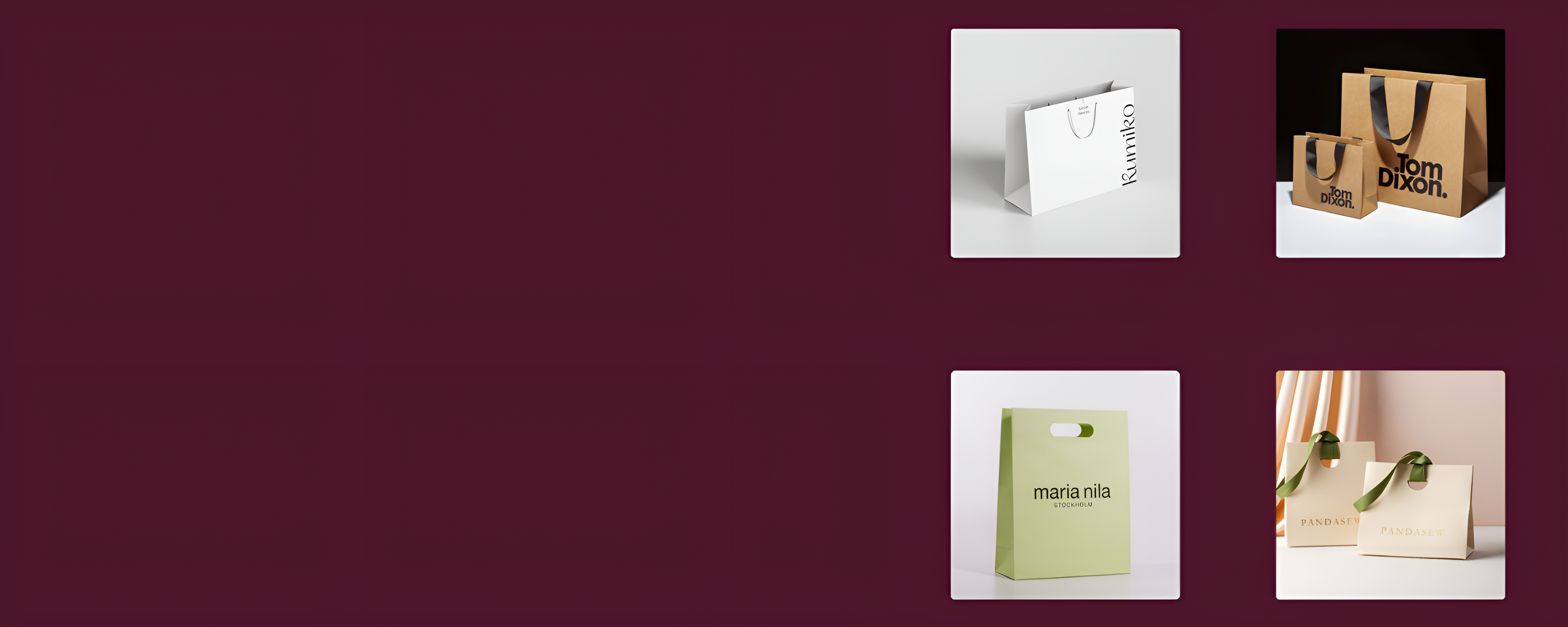 Custom paper bags by Custapack, designed for various industries with premium quality and branding options.