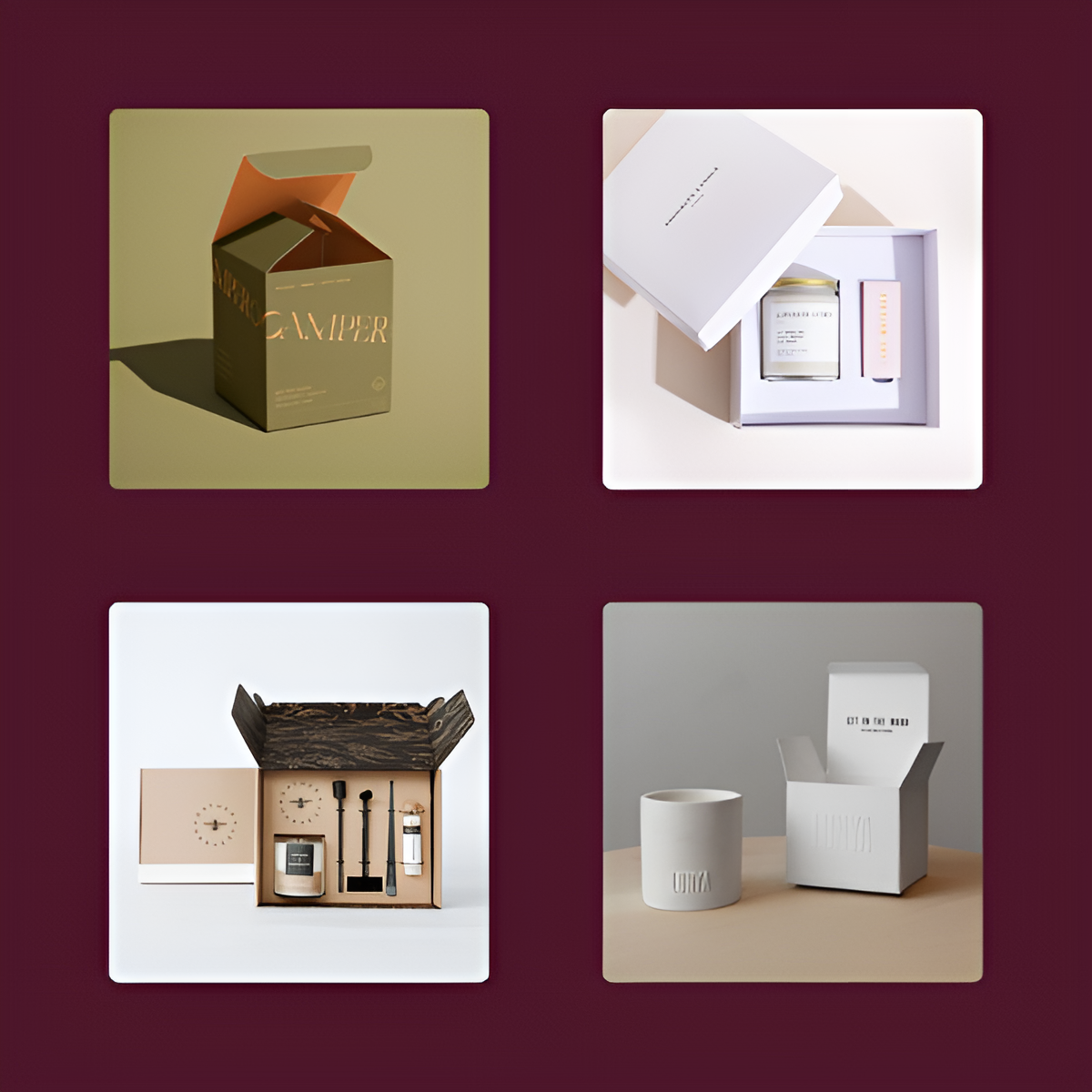 Eco-friendly custom candle boxes by Custapack, crafted from sustainable materials with beautiful, elegant designs.