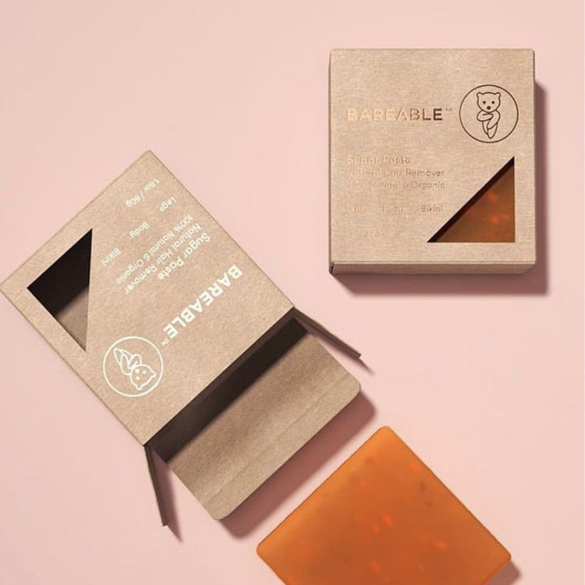 Eco friendly soap box made from kraft material for sustainable and natural product packaging.