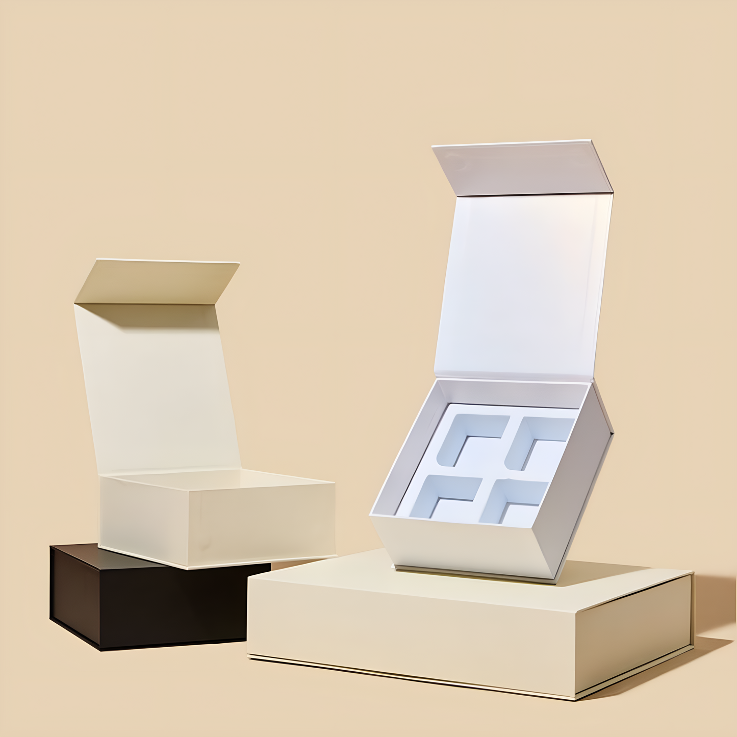 Luxury custom candle box with inserts, crafted to elevate your brand with high-quality packaging and secure candle protection.