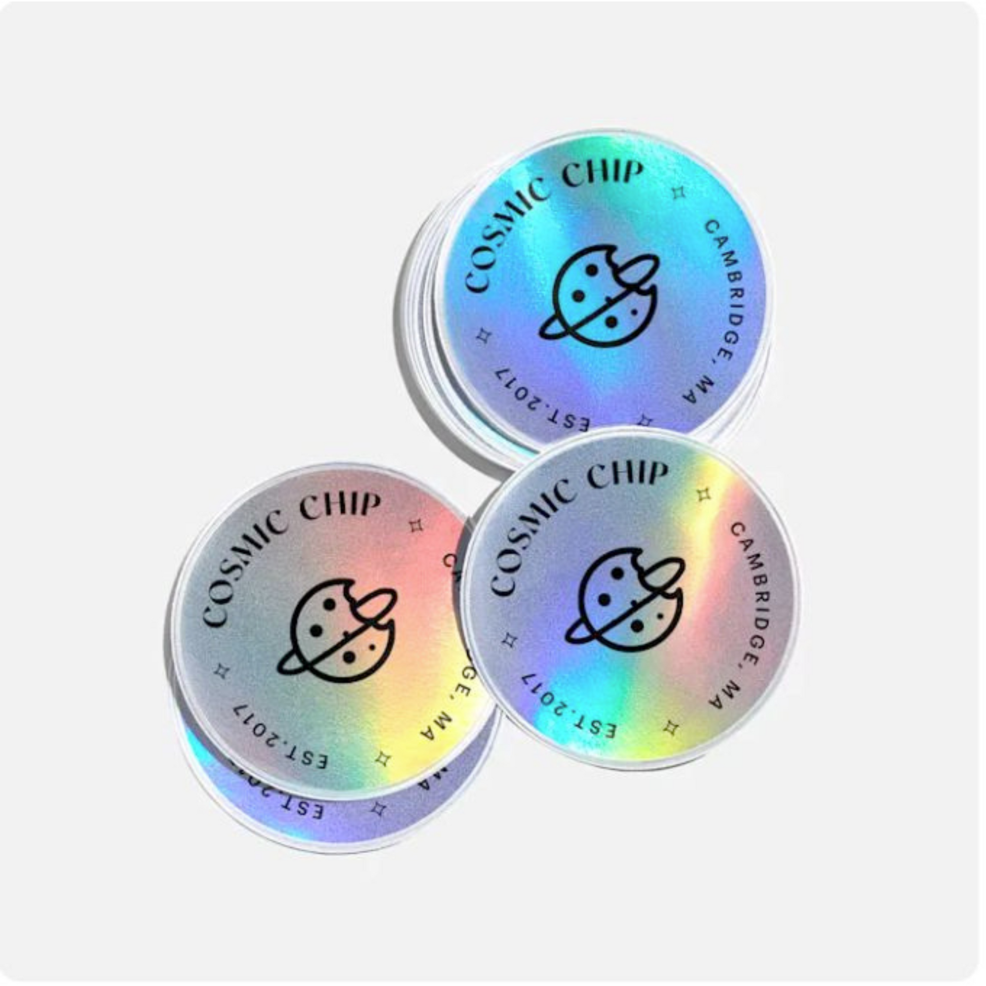 Personalized holographic stickers for branding, with free shipping