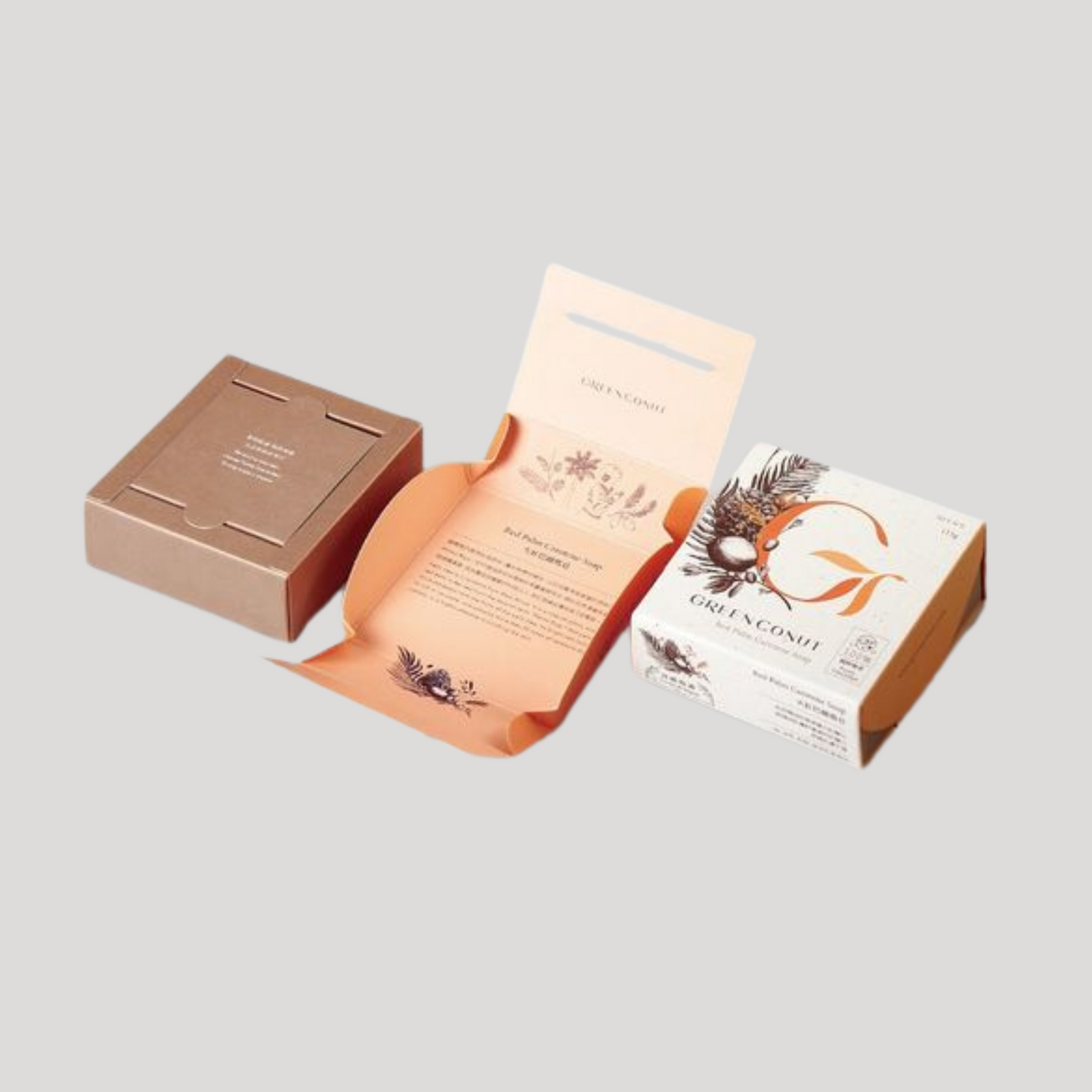 Printed cardboard soap packaging